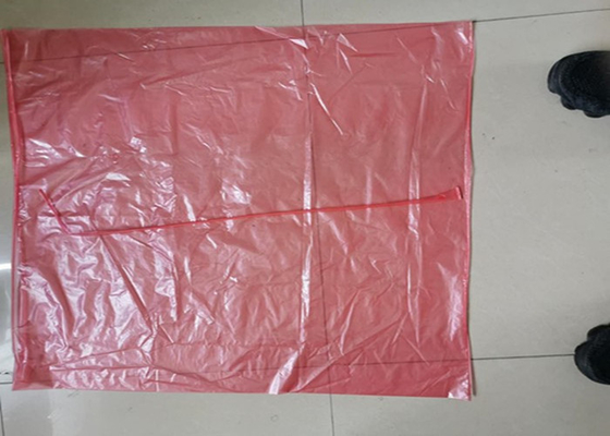 Túi giặt nhựa hòa tan trong nước màu đỏ cho y tế / bệnh viện