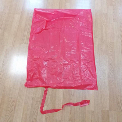 Túi giặt nhựa hòa tan trong nước màu đỏ cho y tế / bệnh viện
