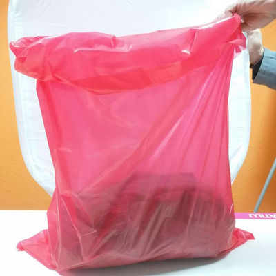 200 cái Túi giặt hòa tan trong nước dùng một lần màu đỏ với dải màu đỏ